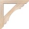 Ekena Millwork Olympic Slat Smooth Bracket w/ Offset Brace, Douglas Fir, 5 1/2"W x 30"D x 30"H BKT0604X30X30OLY06SDF - alternate 4
